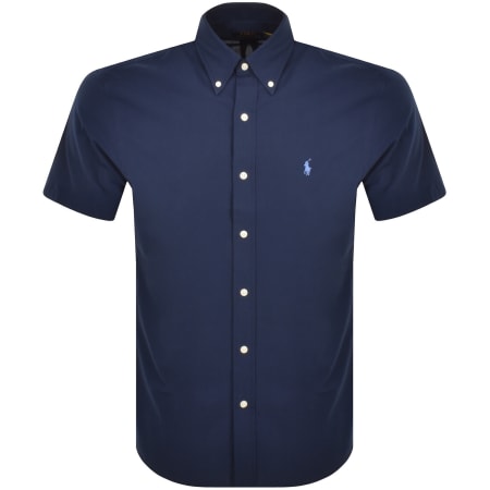 トップス POLO Ralph Lauren SHORT SLEEVE SHIRT Ralph Lauren Short Sleeve Shirt Navy | Mainline Menswear us